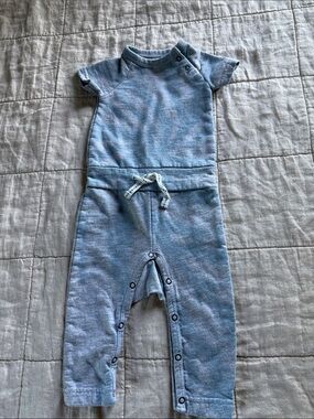 Sovereign Code Baby Boy jumpsuit- Size 0-3 blue grey sweatsuit tie dye ombré